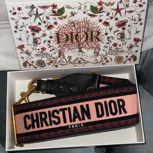 Christian Dior Pink and Black Strap